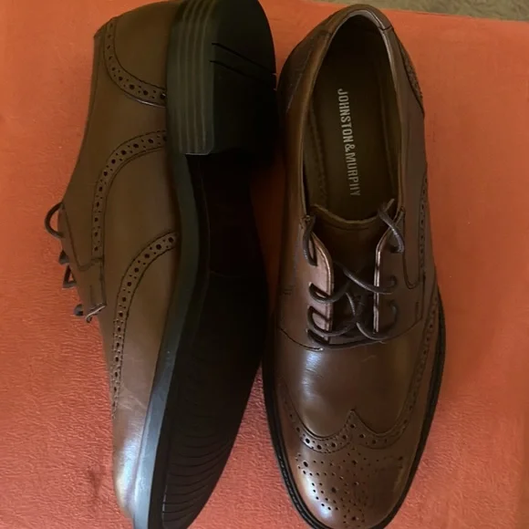 Johnston & Murphy Mens Conrad Cap Toe Oxford , Brown size 9 1/2 - Picture 4 of 6